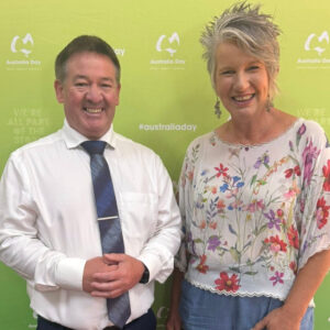 Mayor Dean Johnson District Council of Kimba and ADCSA Ambassador Sophie Thomson